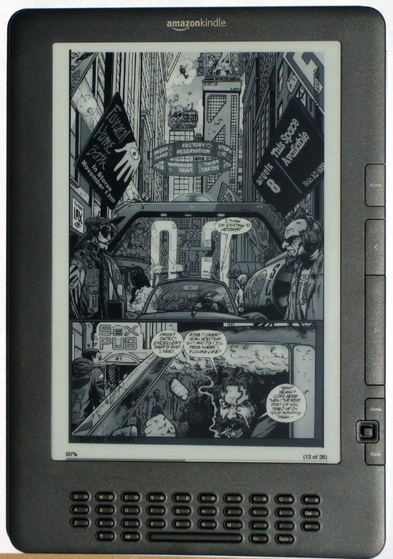 Kindle DX Comic Landscape