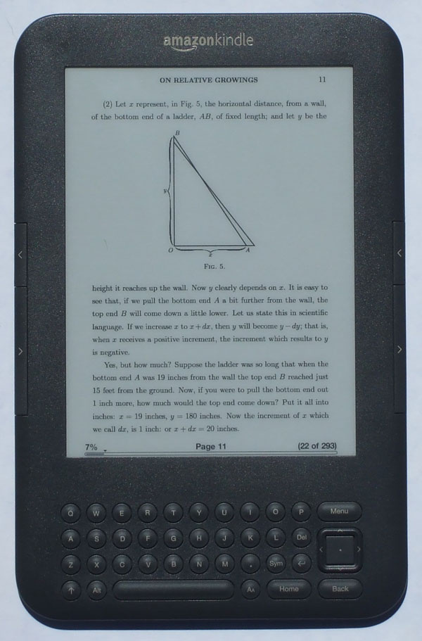 Kindle 3 PDF View