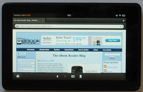 Kindle Fire Silk Browser