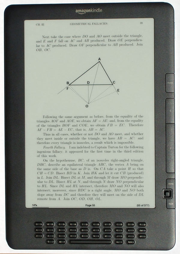 Kindle DX PDF View