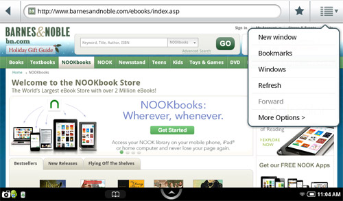 Nook Color Browser