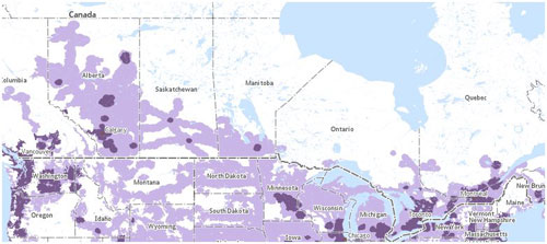 Kindle Canada Wireless Coverage Map