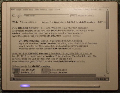 DR-800 Web Browser