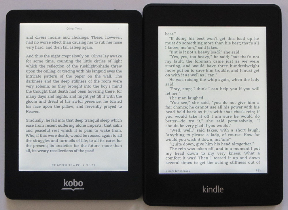 Kindle Paperwhite Vs Kobo Glo Comparison Review Video The Ebook Reader Blog