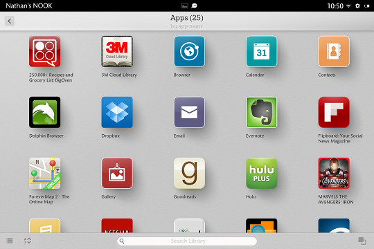 Nook HD+ Apps