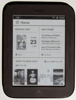 New Nook Touch Home