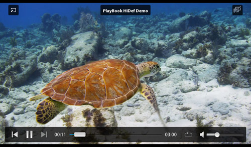 BlackBerry PlayBook HD Video Player