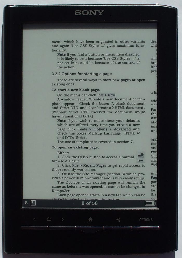 Sony PRS-650 PDF