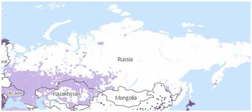 Kindle Russia Wireless Coverage Map